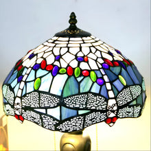 Cargar imagen en el visor de la galería, Colorful Dragonfly Tiffany Lamp Original