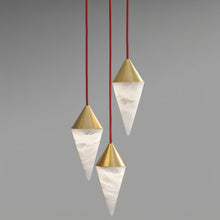 Load image into Gallery viewer, Conus Alabaster Chandelier