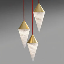 Load image into Gallery viewer, Conus Alabaster Chandelier