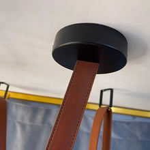 Load image into Gallery viewer, Corium Leather Glass Chandelier