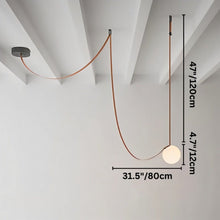 Load image into Gallery viewer, Corium Leather Glass Chandelier