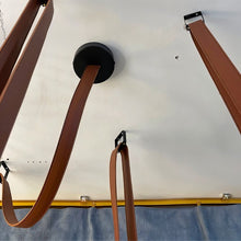 Load image into Gallery viewer, Corium Leather Glass Chandelier