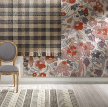 Cargar imagen en el visor de la galería, Chilliwack Gray Plaid Wool Rug