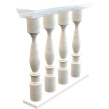 Load image into Gallery viewer, Cream Marfil Beige Marble Balustrade Hand-carved from Solid Marble Block (SET of 4)