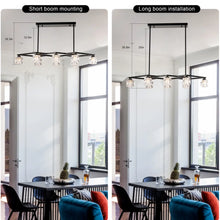Load image into Gallery viewer, Crystal Chandelier for Dining Room with 8-Light for Modern Farmhouse Design