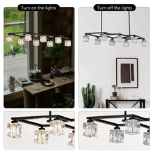 Load image into Gallery viewer, Crystal Chandelier for Dining Room with 8-Light for Modern Farmhouse Design