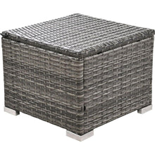 Carregar imagem no visualizador da galeria, Patio Furniture Set, 9 Piece Outdoor Conversation Set, CoffeeTable with Ottomans, Solid wood coffee table