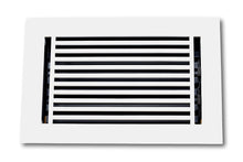 Cargar imagen en el visor de la galería, Cast Aluminum Linear Bar Vent Covers - White