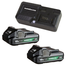 Carregar imagem no visualizador da galeria, Metabo HPT UC18YKSLSM 18V Lithium Ion 2.0Ah Batteries w/Charge Indicators/Charge Kit