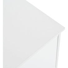 Load image into Gallery viewer, Contemporary TV Stand with Adjustable Shelves for TVs Up to 78", Stylish Media Console with Gold Handles and Arch Fluted Glass Doors, Delicate Entertainment Center for Living Room, White