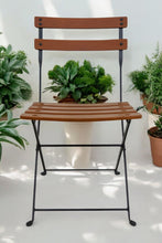 Load image into Gallery viewer, DemarForge Folding Chair 5508 - Stackable - European Chestnut Wood Clear Coated Slats (Set of 2)