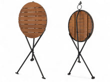 Cargar imagen en el visor de la galería, DemarForge Folding Table 4129 - Stackable - European Chestnut Wood Clear Coated