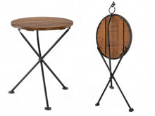 Cargar imagen en el visor de la galería, DemarForge Folding Table 4129 - Stackable - European Chestnut Wood Clear Coated