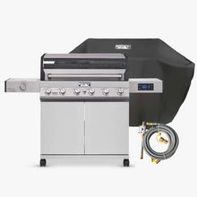 Load image into Gallery viewer, Denali 605 | Stainless Smart Tech Natural/Propane Gas Grill