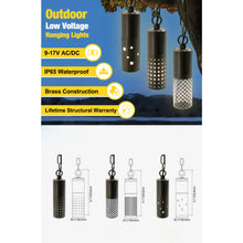 Load image into Gallery viewer, Die-Cast Brass Hollowed Out Hanging Light Modern with 1 Meter Chain