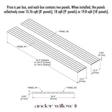 Load image into Gallery viewer, Wide Willow Panel