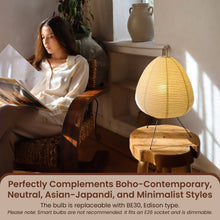 Carregar imagem no visualizador da galeria, Nogy Akari Noguchi Japanese Paper Lamp • Dimmable Lamp Lantern Table Lamp (Upgraded Version)