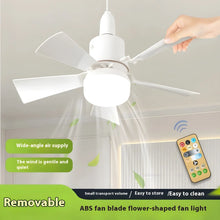 Load image into Gallery viewer, Dimmable Remote Control Ceiling Fan Light for Home & Dormitory