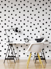 Carregar imagem no visualizador da galeria, Circle Polka Dots Pattern Peel and Stick Wallpaper | Removable Wall Mural #6206