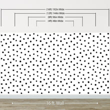 Carregar imagem no visualizador da galeria, Circle Polka Dots Pattern Peel and Stick Wallpaper | Removable Wall Mural #6206