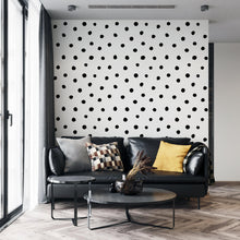 Carregar imagem no visualizador da galeria, Circle Polka Dots Pattern Peel and Stick Wallpaper | Removable Wall Mural #6206