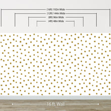 Carregar imagem no visualizador da galeria, Circle Polka Dots Pattern Peel and Stick Wallpaper | Removable Wall Mural #6206