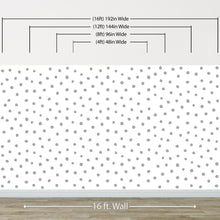 Carregar imagem no visualizador da galeria, Circle Polka Dots Pattern Peel and Stick Wallpaper | Removable Wall Mural #6206