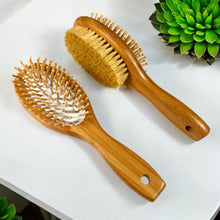 Carregar imagem no visualizador da galeria, Bamboo Double-Sided Hair Brush