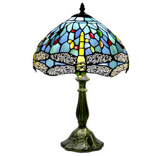 Carregar imagem no visualizador da galeria, Dragonfly Tiffany Lamp Glass Tabletop Design