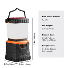 Carregar imagem no visualizador da galeria, Durable & Portable LED Lamp With Handle for Outdoor Camping Lights