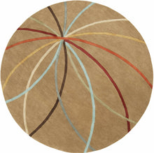 Load image into Gallery viewer, Davison Brown Geometric Modern Wool Rug