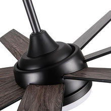 Carregar imagem no visualizador da galeria, 72 In Farmhouse Ceiling Fan with Plywood Blades for Dining Room