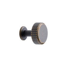 Load image into Gallery viewer, Dark Rubbed Bronze "Villa" Cabinet Knobs and Pulls | Fluted Cabinet Hardware