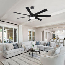 Carregar imagem no visualizador da galeria, 72 In Farmhouse Ceiling Fan with Plywood Blades for Dining Room
