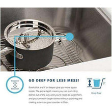 Load image into Gallery viewer, Elkay EGUH312010R Gourmet Stainless Steel Double Bowl Undermount Sink