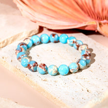 Load image into Gallery viewer, Empath’s Shield - Aqua Terra Jasper Bracelet