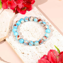 Load image into Gallery viewer, Empath’s Shield - Aqua Terra Jasper Bracelet