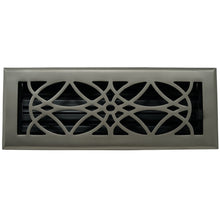Cargar imagen en el visor de la galería, Cast Brass Empire Vent Cover - Brushed Nickel