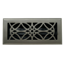 Cargar imagen en el visor de la galería, Cast Brass Empire Vent Cover - Brushed Nickel