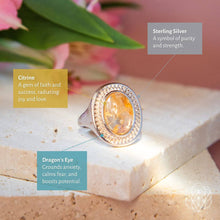 Carregar imagem no visualizador da galeria, Eye of The Sun - Silver Aura Ring of Attraction