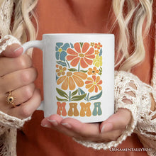 Load image into Gallery viewer, Boho Floral Mama Mug, Retro Color Flowers Gift for Mothers