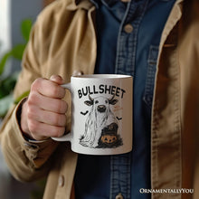 Carregar imagem no visualizador da galeria, Bullsheet Halloween Bull Personalized Mug, Hilarious Cow Gift with Custom Name
