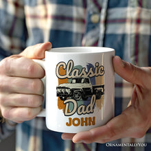 Cargar imagen en el visor de la galería, Classic Dad Personalized Mug, Retro Truck Gift for Fathers with Custom Name