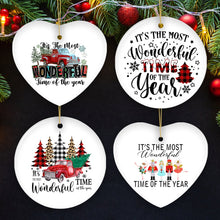Carregar imagem no visualizador da galeria, It's the Most Wonderful Time of the Year Christmas Ornament Bundle
