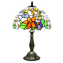 Carregar imagem no visualizador da galeria, Elegant Flower Tiffany Lamp Glass Tabletop