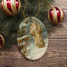 Load image into Gallery viewer, Father Santa Victorian Style Ceramic Christmas Ornament Bundle
