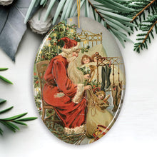 Load image into Gallery viewer, Father Santa Victorian Style Ceramic Christmas Ornament Bundle