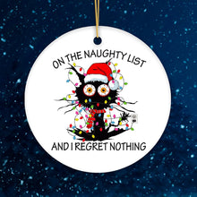 Carregar imagem no visualizador da galeria, Funny Holiday Black Cat Quote Christmas Ornament Bundle