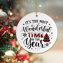 Carregar imagem no visualizador da galeria, It's The Most Wonderful Time of The Year Christmas Ornament