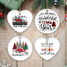 Carregar imagem no visualizador da galeria, It's the Most Wonderful Time of the Year Christmas Ornament Bundle